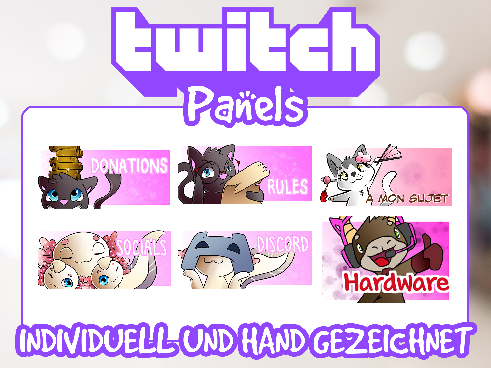 Benutzerdefinierte Personalisierte Twitch Panels - Referenz-1